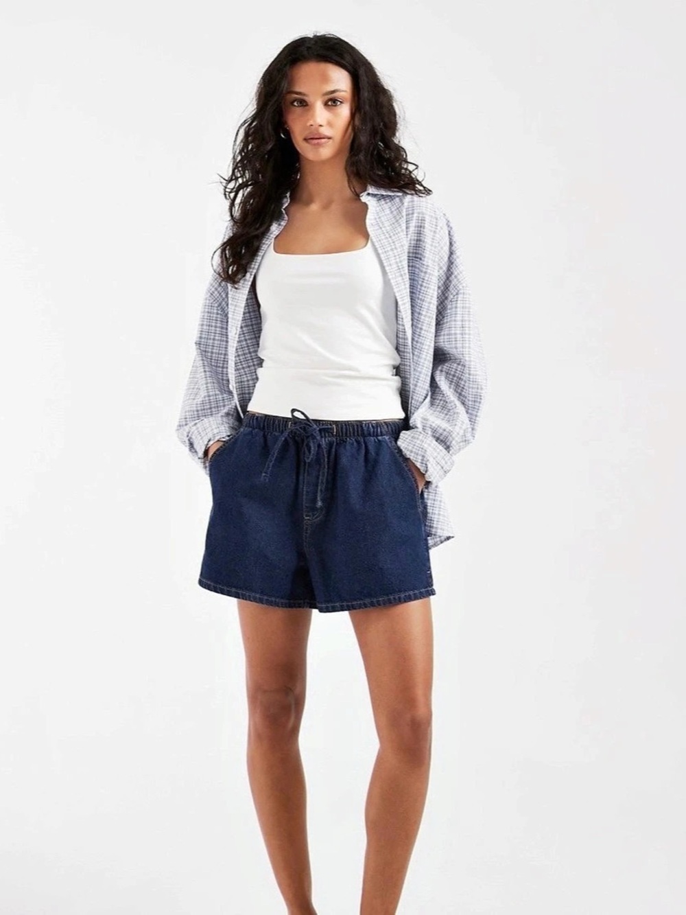 ASOS Women's Denim Jean Shorts NWT in Blue